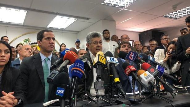 Guaido y henry ramos